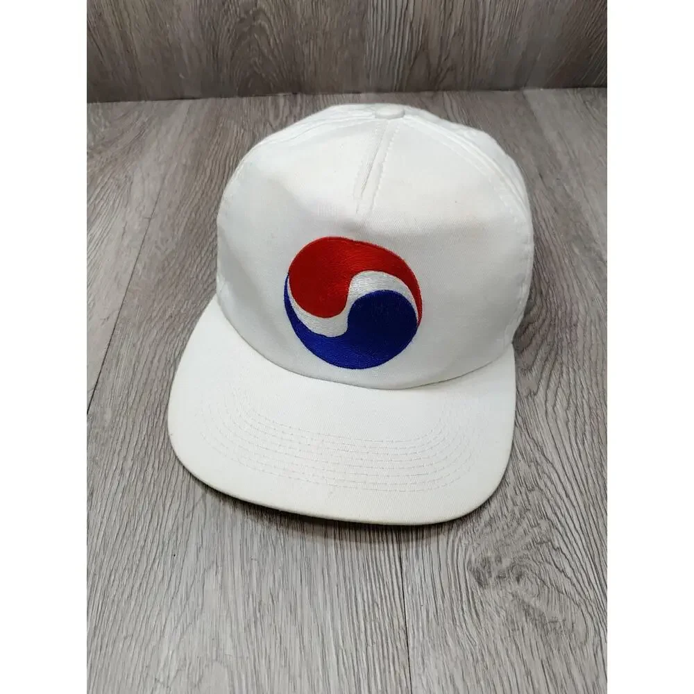 Vintage Pepsi Hat White large Logo Baseball Cap‎ Embroidered Snapback